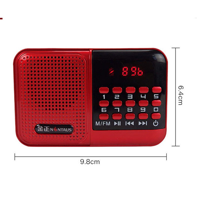 Loa Di Động Đa Chức Năng Đài FM Loa Mini S61 Hỗ Trợ Thẻ Tf