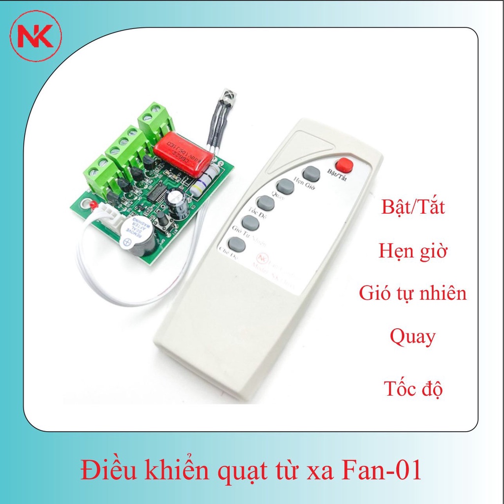 Bộ điều khiển quạt Fan-01, điều khiển quạt từ xa