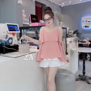 Áo Kiểu 2 Dây Chất Lụa Dày Dặn Mềm Và Mát