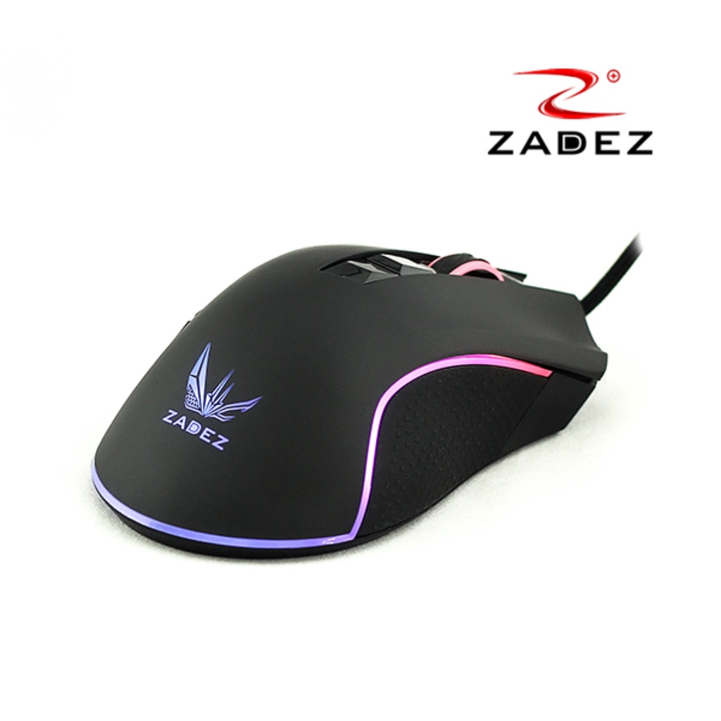 Chuột Gaming ZADEZ GT615M 1000DPI, 6 Mức DPI, 7 Phím Chức Năng, Đèn LED RGB - Hàng Chính Hãng