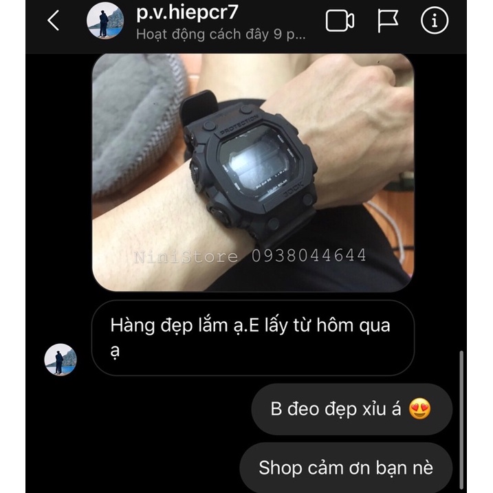 Đồng hồ cá tính cho nam, nữ Full Đen GX-56BB