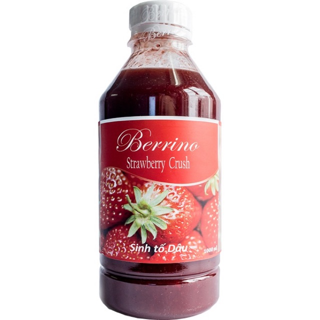 Mứt sinh tố Berrino Dâu chai 1L