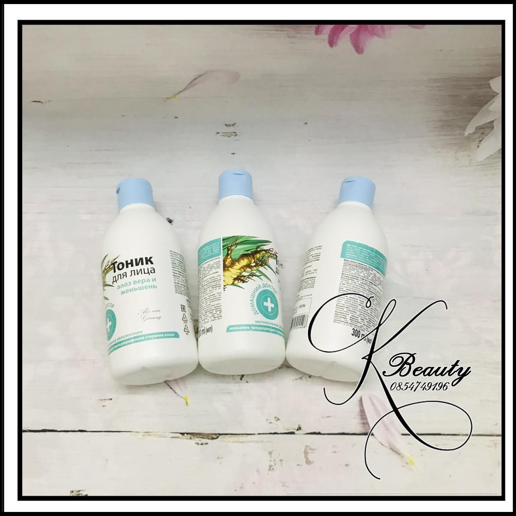 Nước cân bằng da Nước hoa hồng Lô Hội & Nhân Sâm Domashnij Doctor 300ml hàng nội địa nga | BigBuy360 - bigbuy360.vn