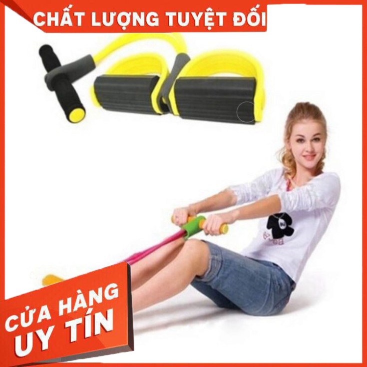 Dụng Cụ Tập Gym, Tập Cơ Bụng Tại Nhà, Kéo Tay Tummy Trimmer Dây Cao Su - VietShop