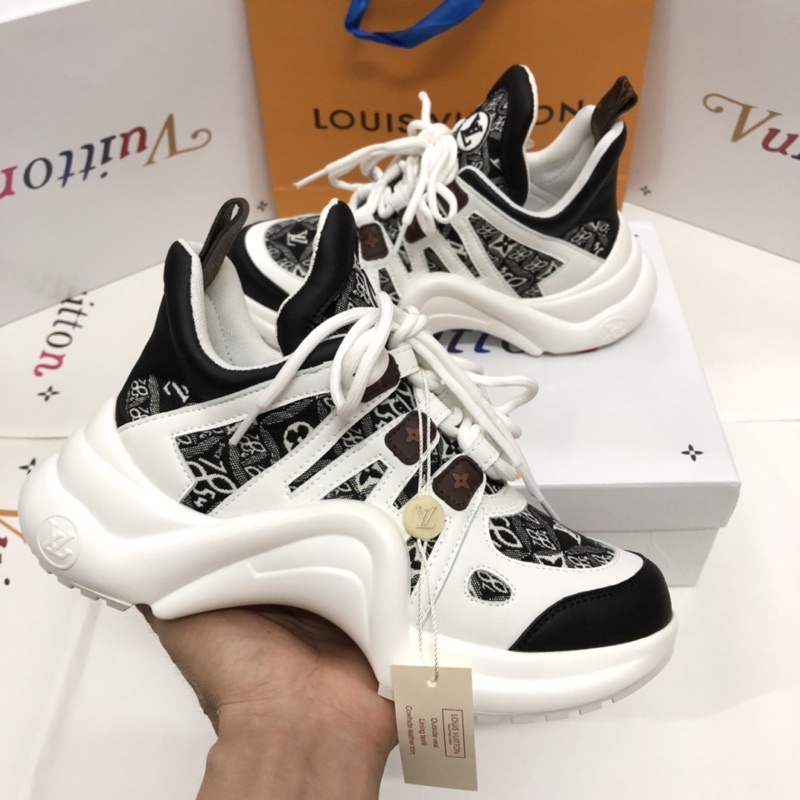 ⚡️ ⚡️[FullBox &amp;Bill] Giầy thể thao sneaker LV trắng đen 36-39 (zép 1.1) HOT