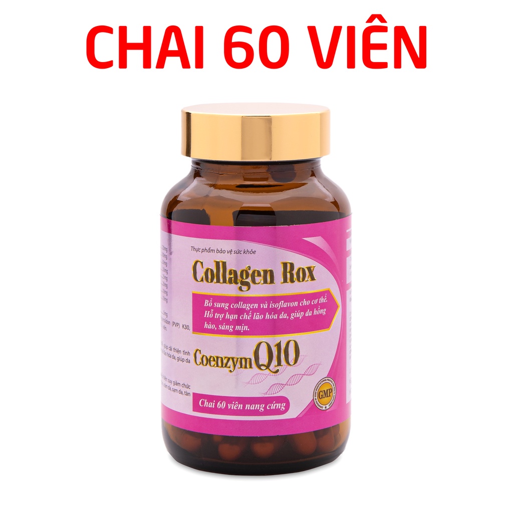 Viên uống đẹp da Collagen Rox HDPHARMA tăng nội tiết tố nữ - 60 viên [Collagen Rox Coenzym Q10]