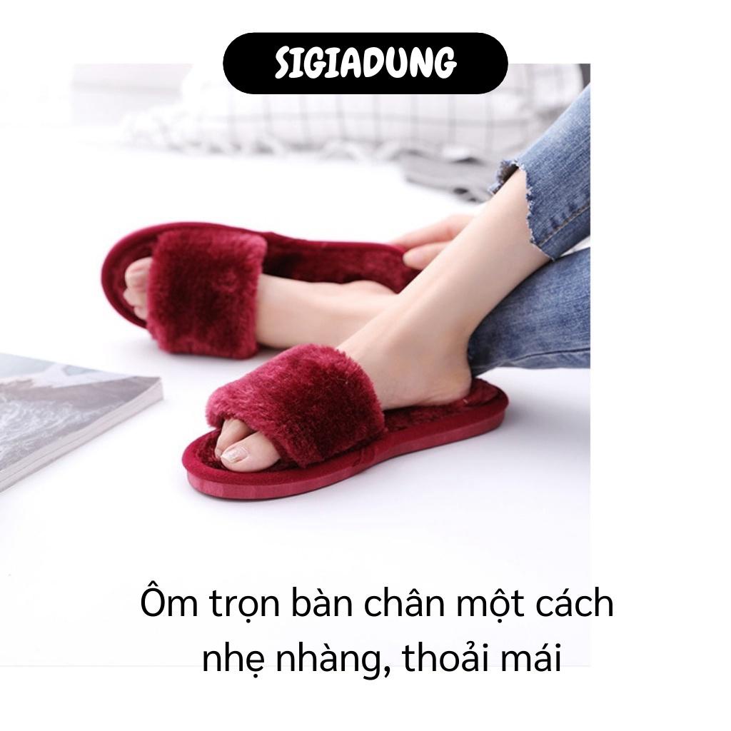 [SGD] Dép Lông - Dép bông Đi Trong Nhà Giữ Ấm Đôi Chân, Đế Chống Thấm Nước 5051