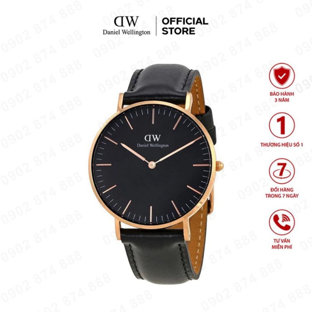 Đồng hồ nam nữ Daniel Wellington Classic Black Sheffield size 36mm và 40mm - DW VIỆT NAM