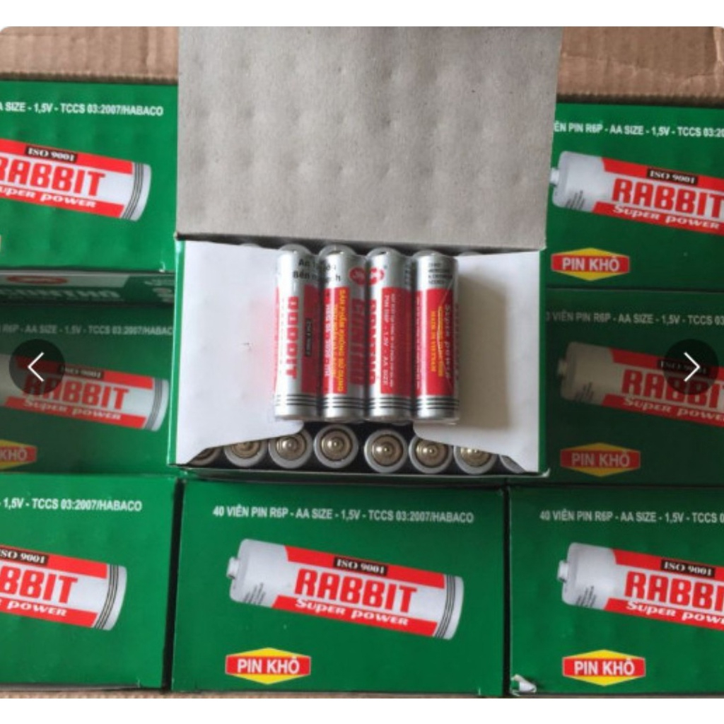 Pin con thỏ, Pin tiểu  AA cỡ to , an toàn - bền vững