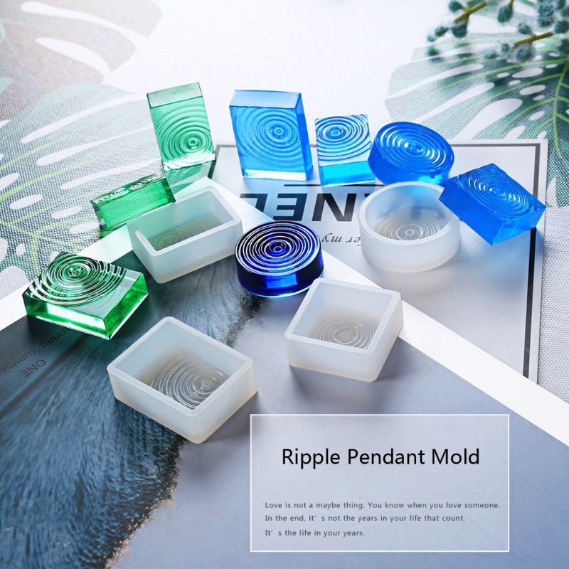 Set 4 Khuôn Silicon Làm Mặt Dây Chuyền Thủ Công Siêu Tiện Lợi