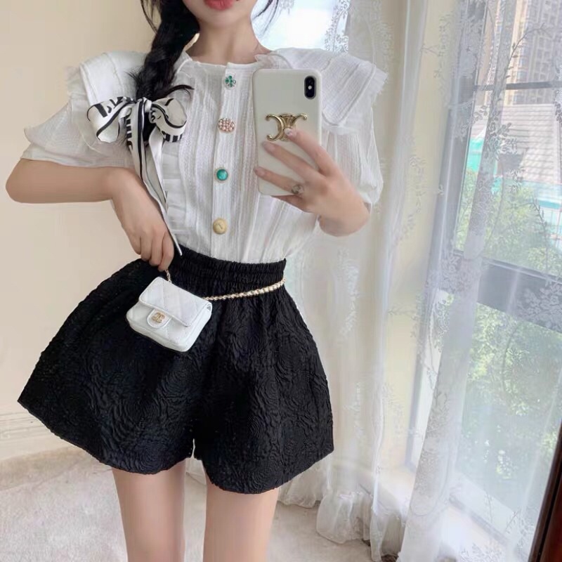 Quần sooc phồng hoa nổi QC siêu đẹp (ảnh thật) | BigBuy360 - bigbuy360.vn