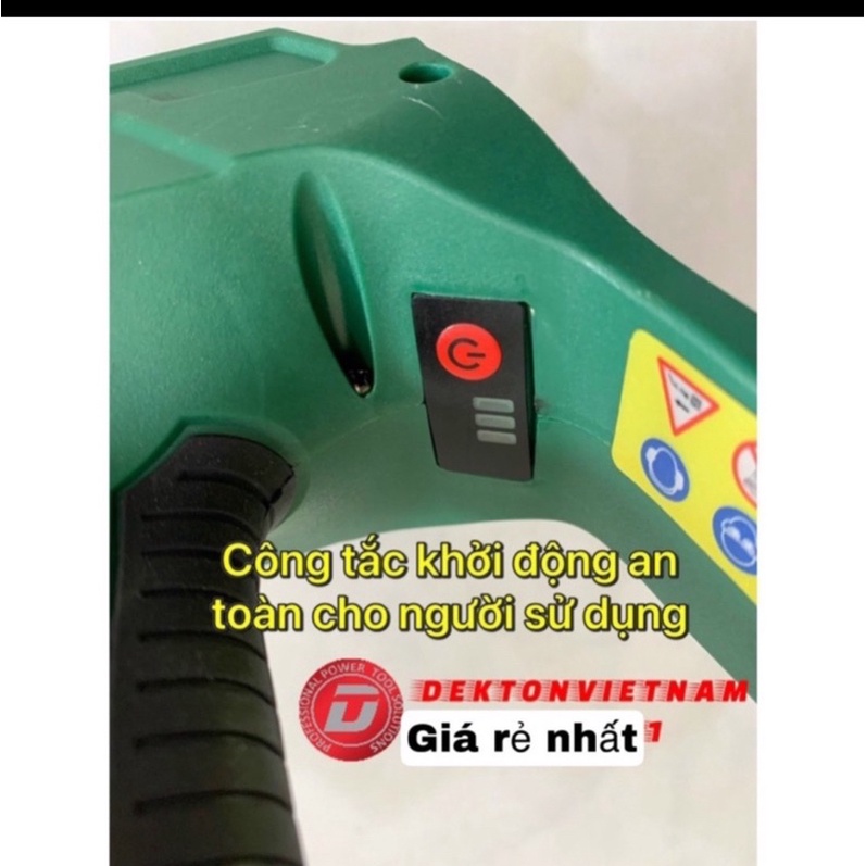 Máy Cưa Xích Pin Dekton Lam 8IN Motor Brushless - Bình Dầu Dung Tích 70Ml