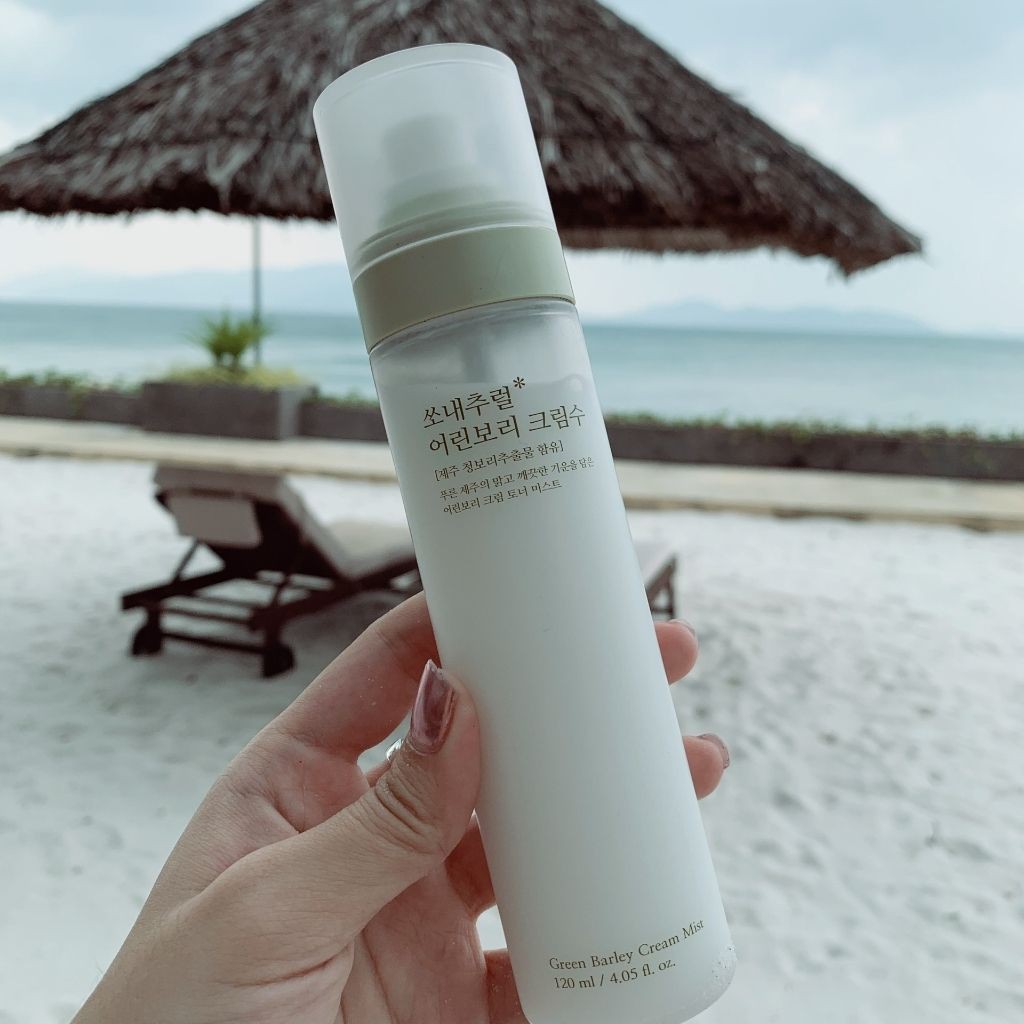 Xịt Khoáng Lúa Mạch So’Natural Green Barley Cream Mist Hàn Quốc (tuýp 120ml)