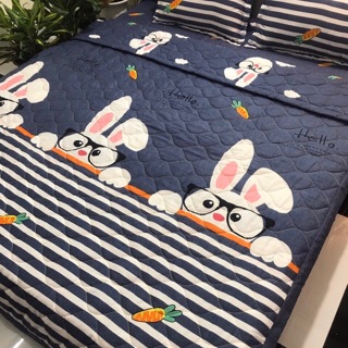 Bộ gra giường 4 món ẢNH THẬT