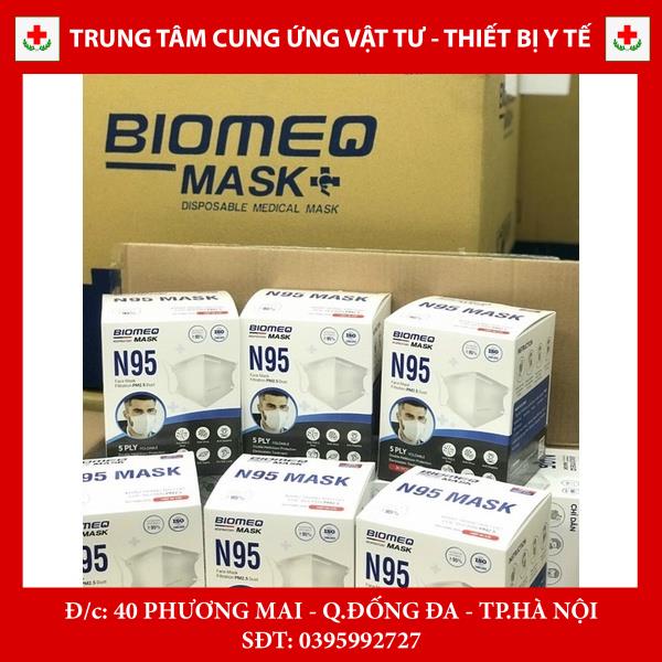 Khẩu trang bảo hộ N95 y tế Biomeq thiết kế 3D ôm mặt, thoáng khí