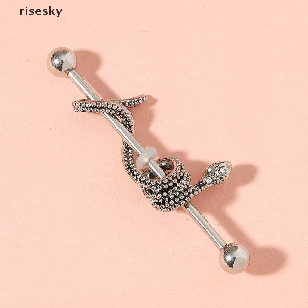 Khuyên Xỏ Sụn Tai Hình Rắn / Rồng 14G ♨Trên đó