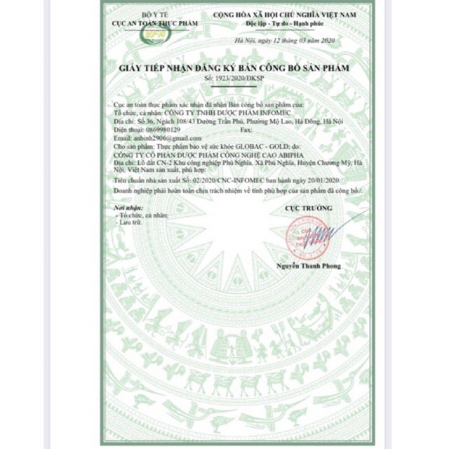 ✅  Viên uống bổ máu, bổ sung sắt Globac Gold