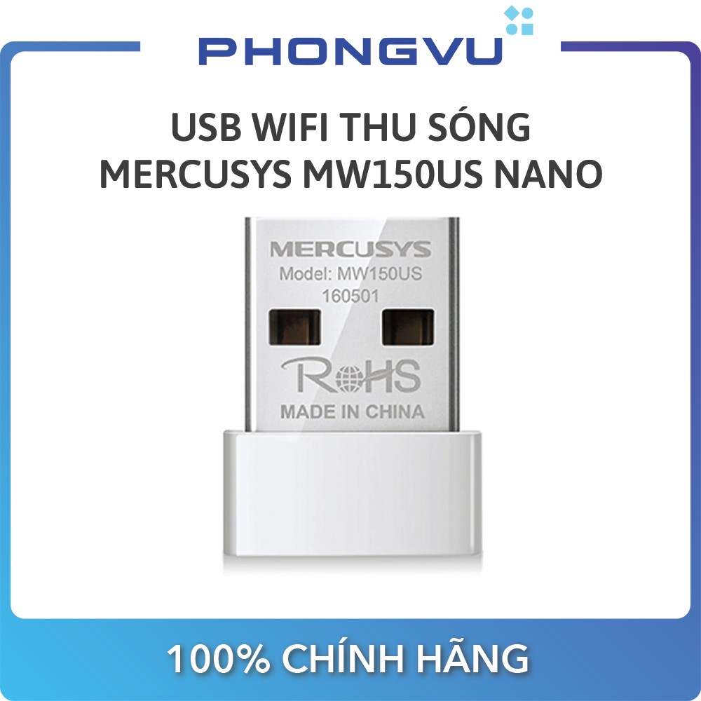 USB Wifi thu sóng Mercusys MW150US Nano - Bảo hành 24 tháng