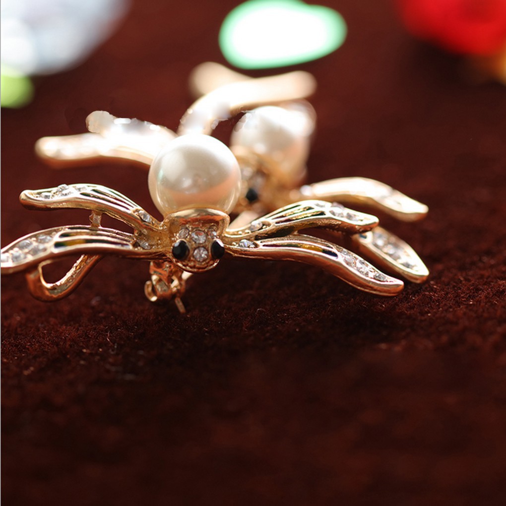 Ghim cài áo mạ vàng hình con chuồn chuồn có đính đá lấp lánh