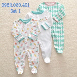 Set 3 Body liền chân Mamas & Papas