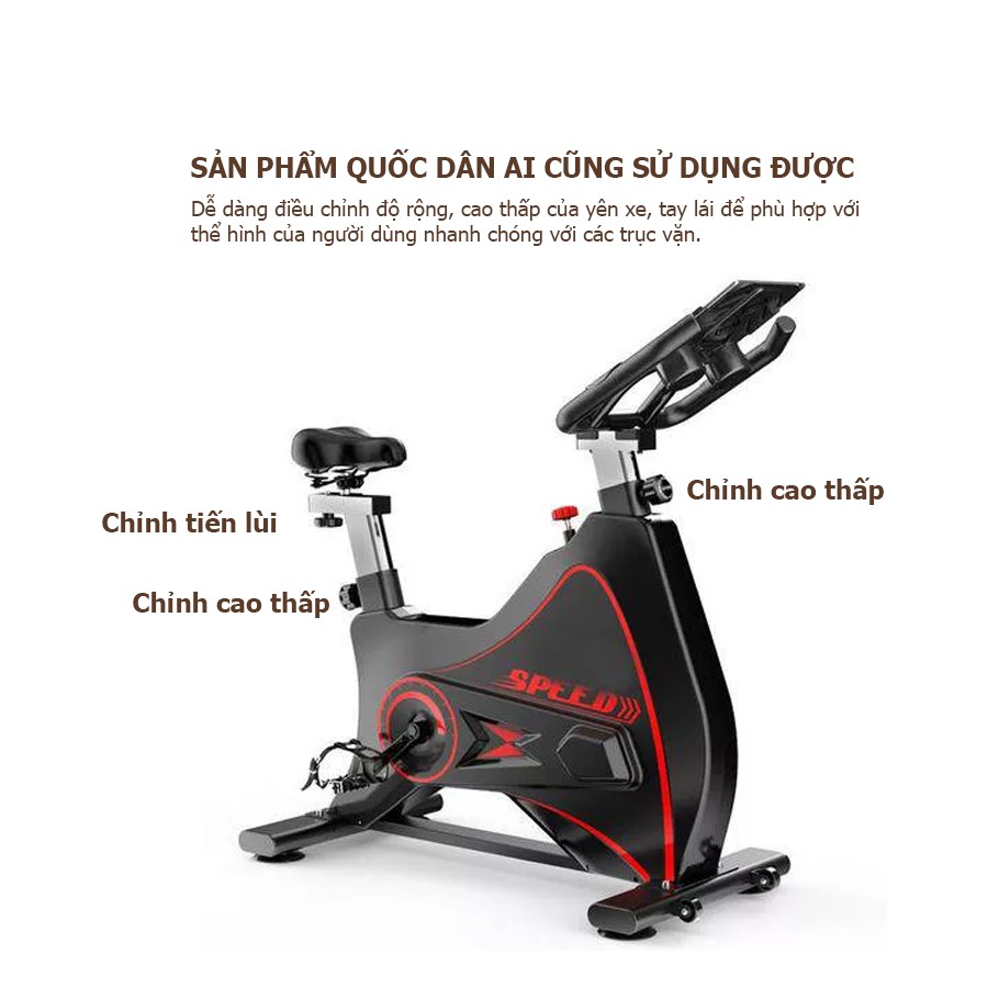 Xe đạp tập thể dục tại nhà chính hãng Jobur Spin Bike GH806 hiện đại với kết nối bluetooth chơi game vận động cực đỉnh