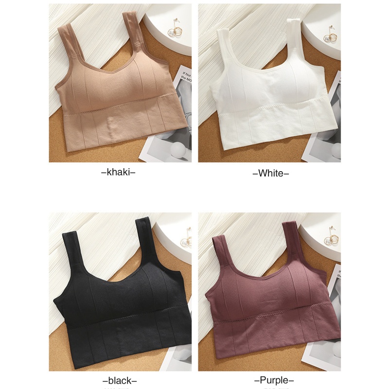 Áo Bra Thể Thao Không Đường May Có Mút Nâng Ngực Tháo Rời Được Lưng Xinh Xắn Cho Nữ