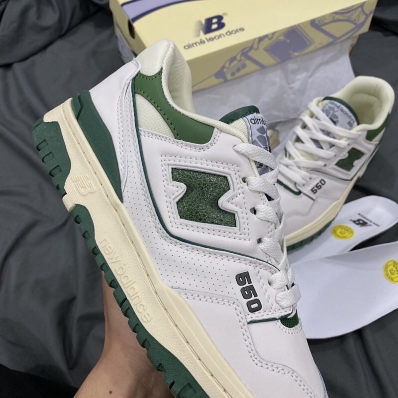 GIÀY NEW.BLANCE 550 WHITE GREEN LAI AU [ FULL BOX + FREE SHIP ]