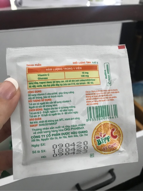 BIPP CAM VITAMIN C B/10v