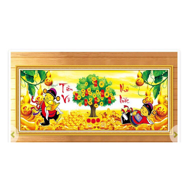 Tranh đính đá T-i-ề-n Vô Như Nước Lg1594 (120x55) chưa đính