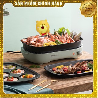 Bếp lẩu nướng đa năng chống dính 3 TRONG 1 BEAR DHG-C40D5 CHÍNH HÃNG