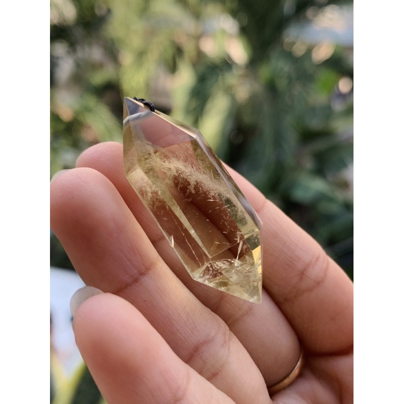 Mặt dây chuyền Citrine quartz