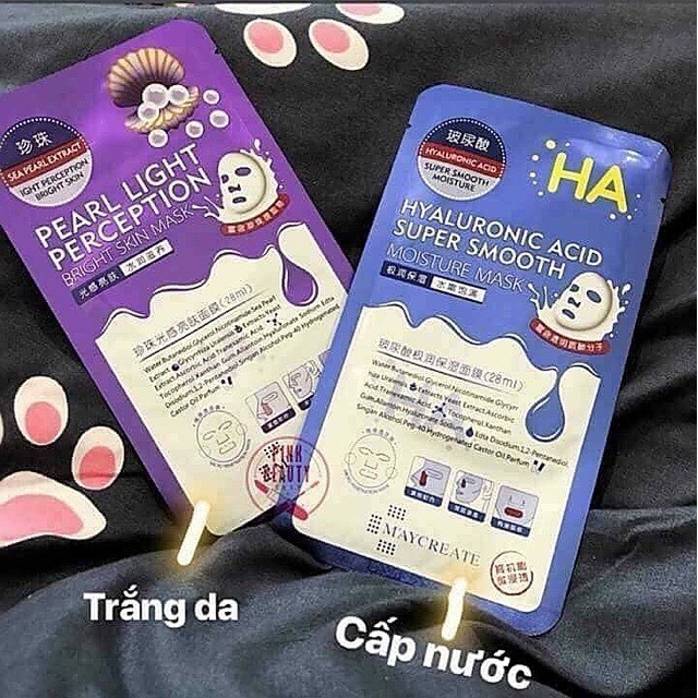 Mặt Nạ Nam Nữ Thoáng Mát HA M'aycreate Hyaluronic Acid Super Smooth Mask