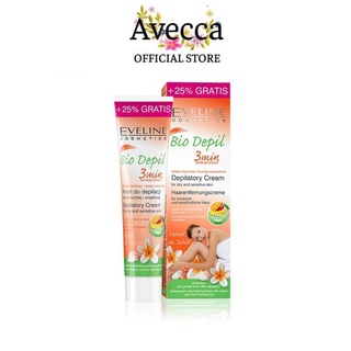 Kem tẩy lông hữu cơ tay, chân, nách, bikini eveline 125ml