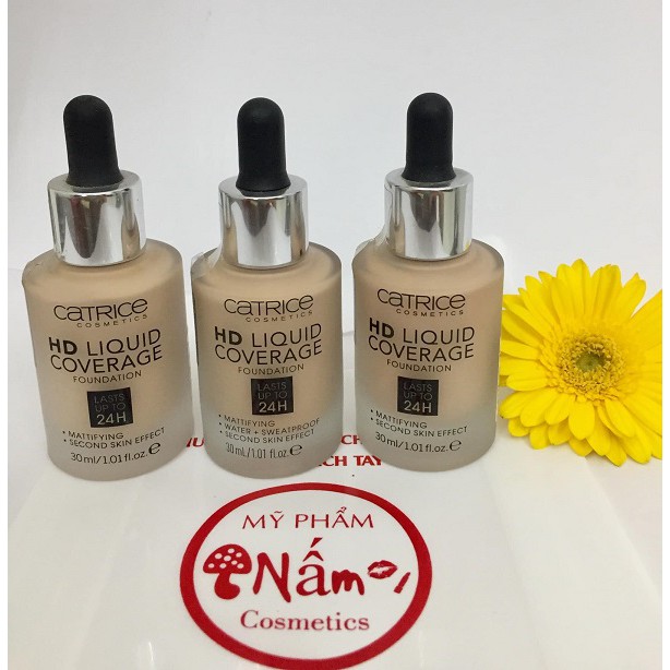 Kem nền CATRICE (Đức)-  HD Liquid Coverage Foundation 30ml