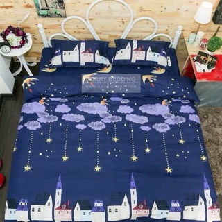 Bộ chăn ga gối trơn cotton poly