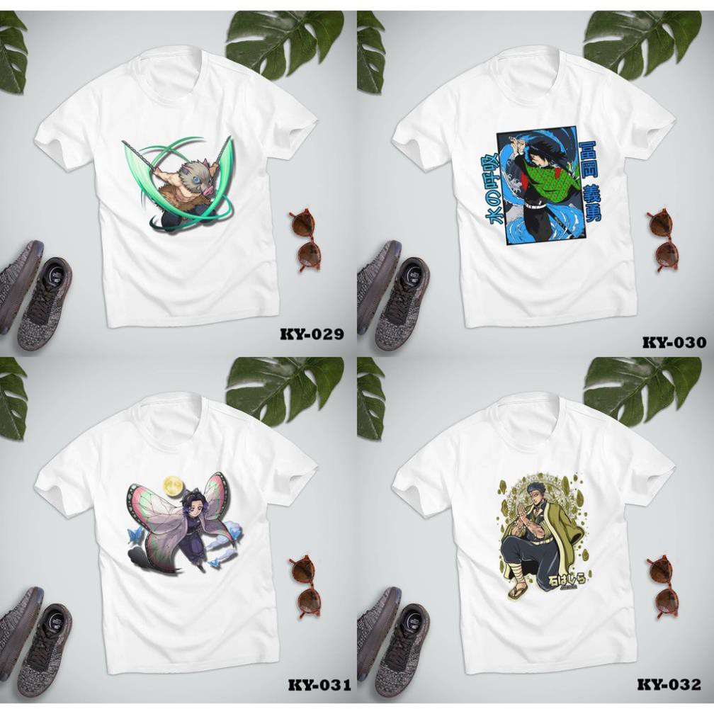 Áo thun Kimetsu No Yaiba Demon Slayer Thanh gươm diệt quỷ Tanjirou Nezuko Inosuke Zenitsu Rengoku MS 029-032