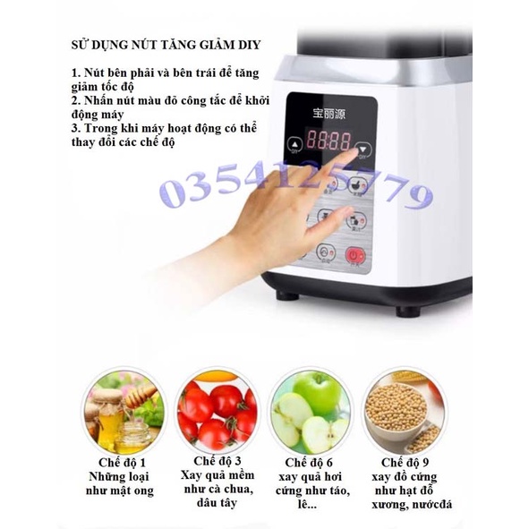 [Mã 44ELSALE2 giảm 7% đơn 300K] Máy làm sữa hạt, xay sinh tố, thịt, bơ, đá lạnh, Tự động xay, nấu rất tiện lợi