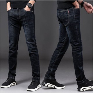 Quần Jeans Nam Trơn Quần Bò Nam Dáng Ôm Chuẩn Form Chất Vải Co Giãn