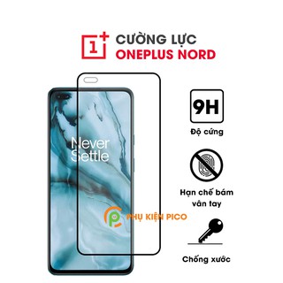 Kính cường lực Oneplus Nord viền đen siêu mỏng độ cứng 9H chống va đập trầy xước - Cường lực Oneplus Nord