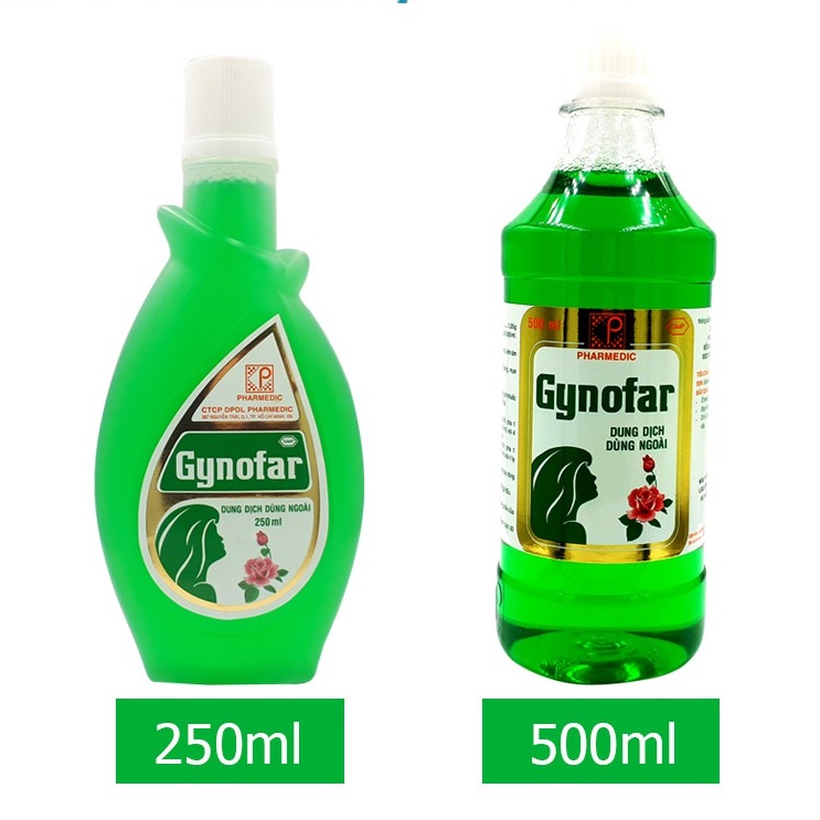 Dung dịch vệ sinh phụ nữ Gynofar chai 250ml