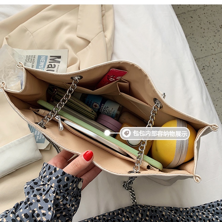 Túi xách tote da vuông kết cấu giản dị dạng hộp hợp thời trang dây chuyền kim cương Ulzzang siêu đẹp ❤️