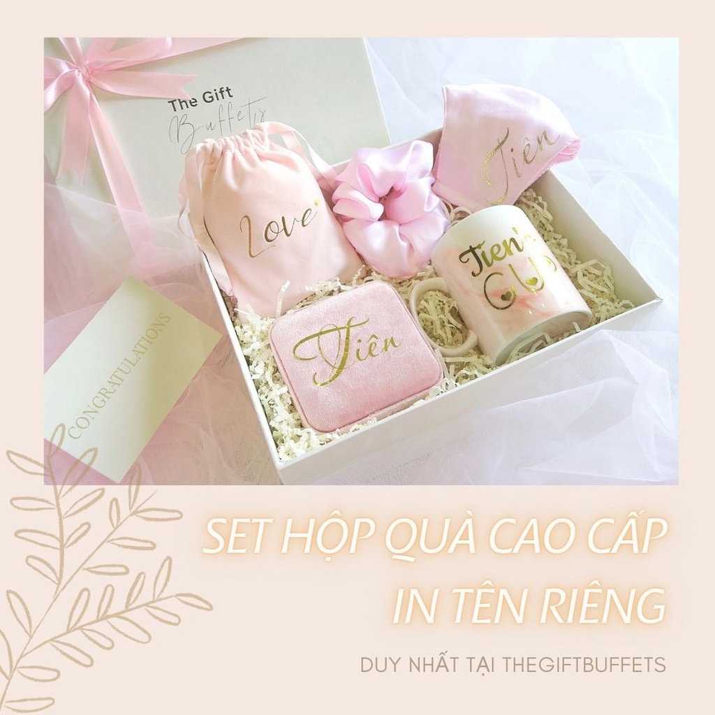 HỘP QUÀ SINH NHẬT SANG TRỌNG - QUÀ TẶNG BẠN NỮ IN TÊN RIÊNG