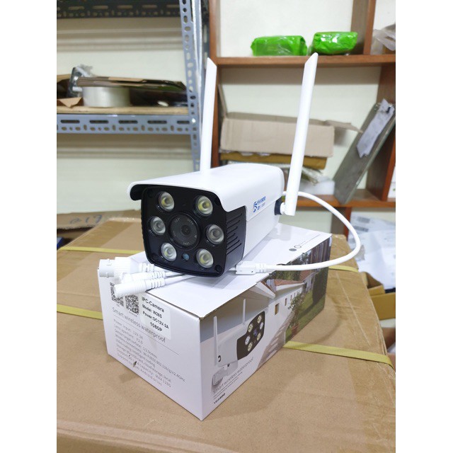 Camera yoosee ngoài trời 4 râu, 20 đèn,xoay 360°,đàm thoại 2 chiều - Camera yoosee 3.0 Mpx ban đêm có màu | BH 12 Tháng | BigBuy360 - bigbuy360.vn