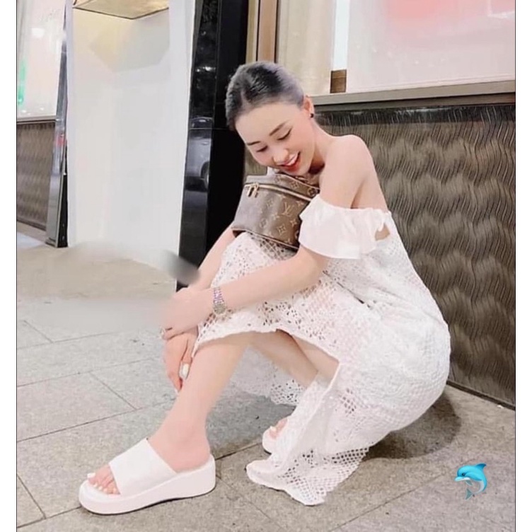 (HOT TREND)Dép nữ quai ngang chất liệu da mềm