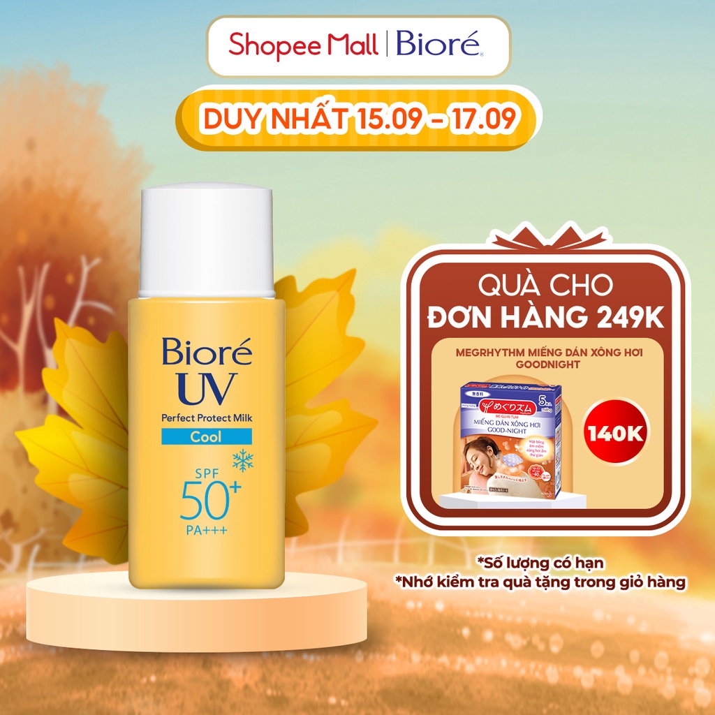 Bioré Sữa Chống Nắng Bảo Vệ Hoàn Hảo MÁT LẠNH Biore UV SPF50+/PA+++ 25ML
