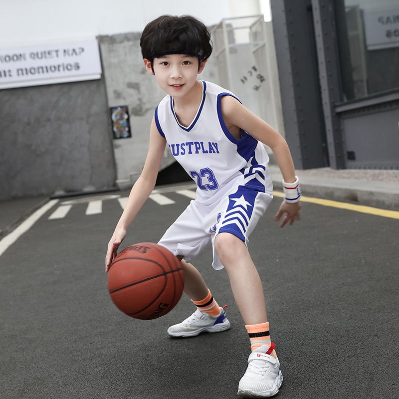 Quần áo trẻ em đẹp nhấtĐồ trẻ em áo đôi 2021 bóng rổ cho
