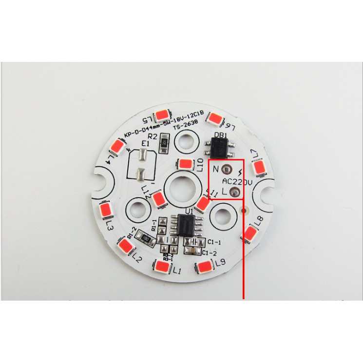 Led 6w 220V smd 2835 đèn trang trí