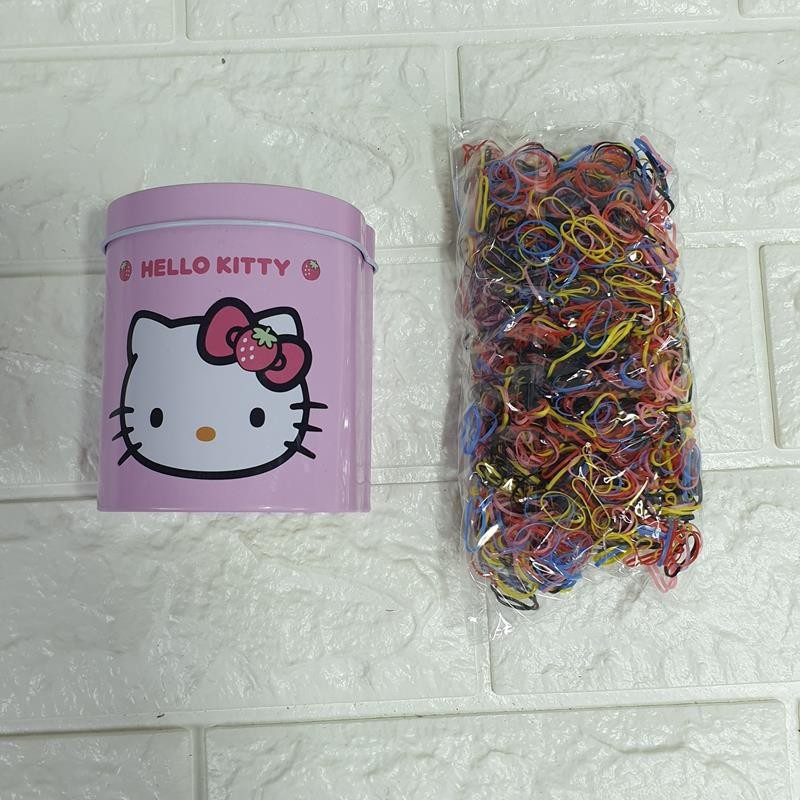 Dây buộc tócFREESHIPHộp Thun Cột Tóc Hello Kitty Cho Bé kute (Tuyển Sỉ)