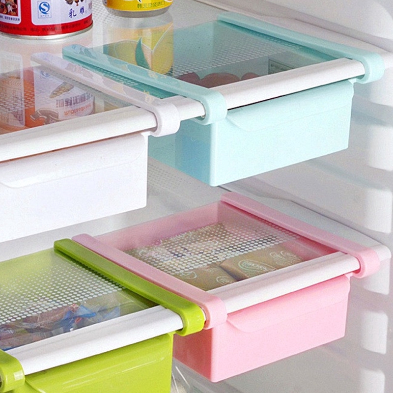 Refrigerator Drawer Storage Box Multifunctional Fruit Vegetable Storage Rack Useful Kitchen Accessories 4 Colors