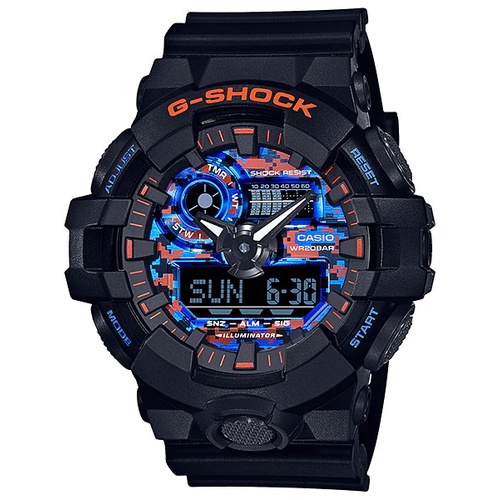 Đồng Hồ Casio Nam Dây Nhựa GSHOCK GA-700CT-1ADR Chính Hãng